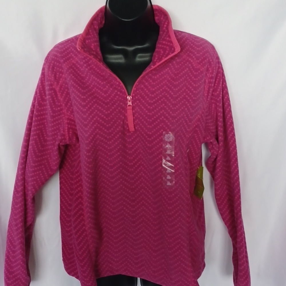 Made for Life women's size PL print fleece jacket